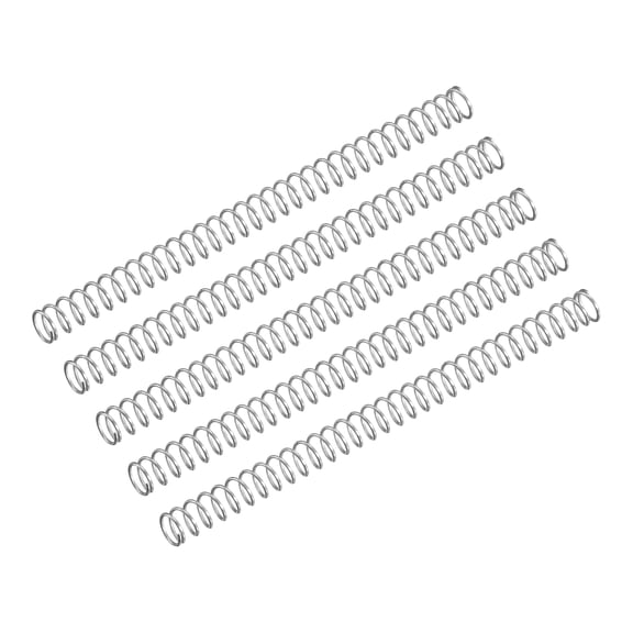 Compression Spring, 5 Pack 304 Stainless Steel, 3mm OD, 0.3mm Wire, 45mm Length