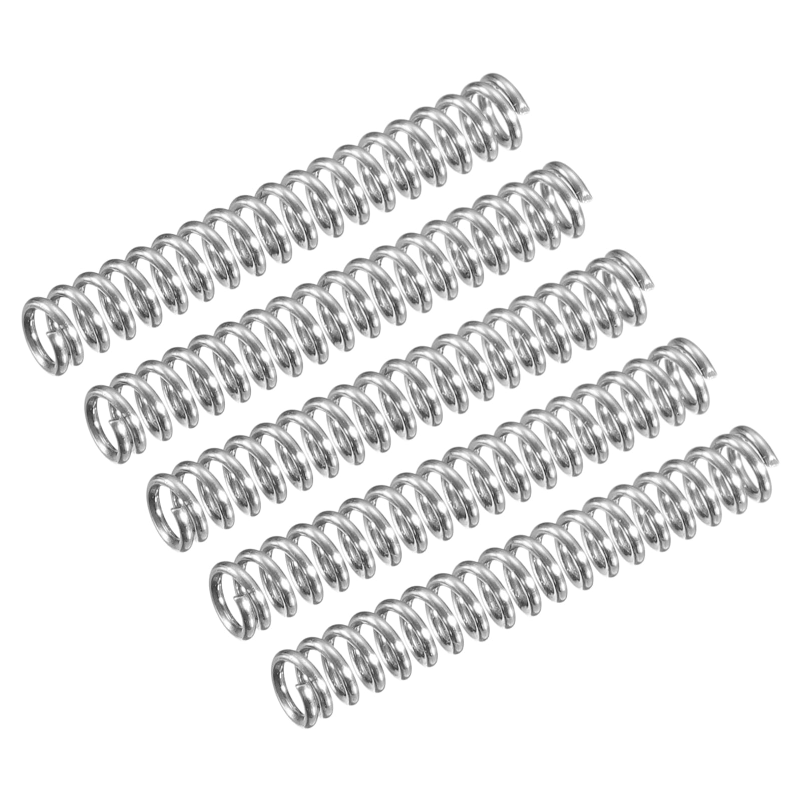 Compression Spring, 5 Pack 304 Stainless Steel, 3mm OD, 0.5mm Wire ...