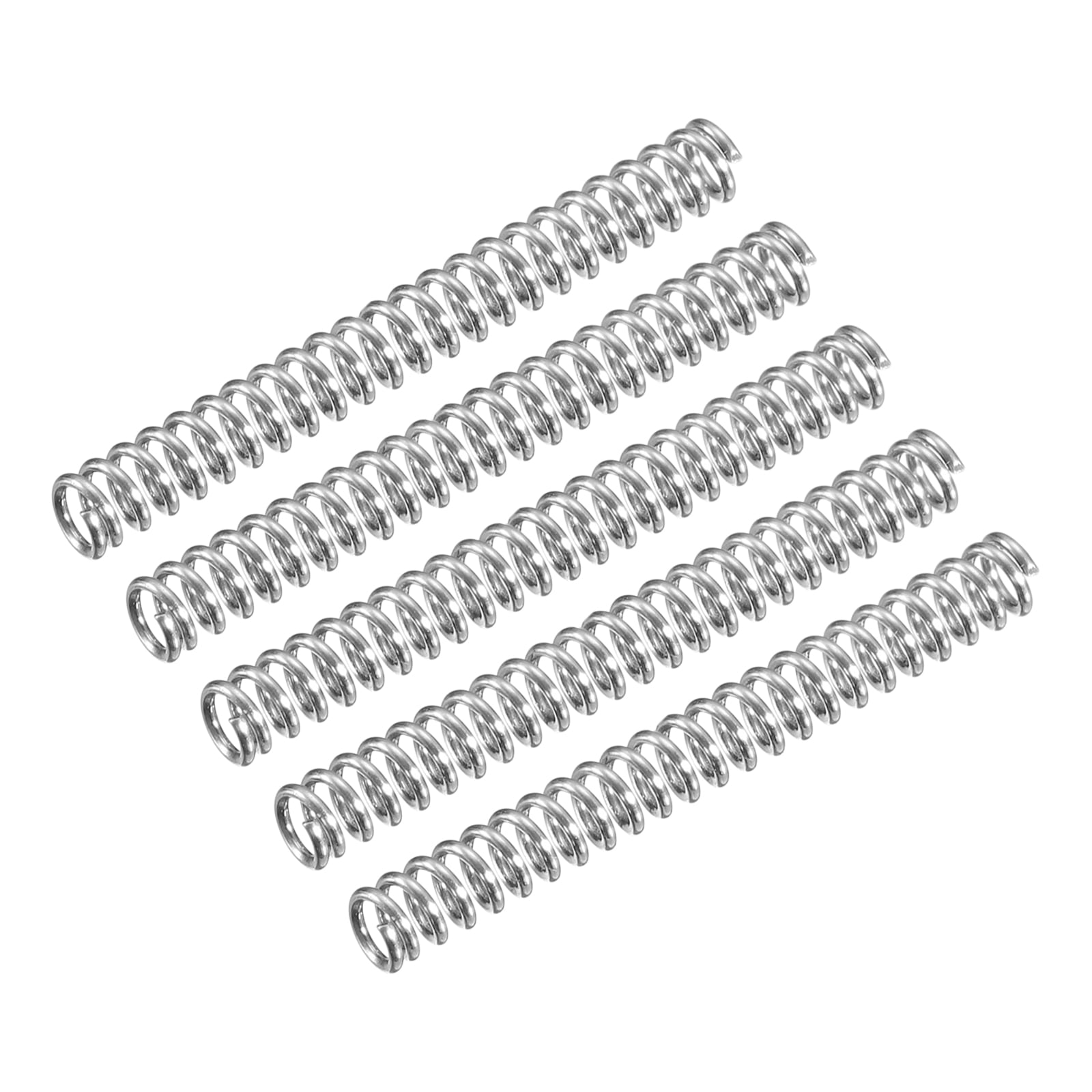 Compression Spring, 5 Pack 304 Stainless Steel, 3mm OD, 0.5mm Wire ...