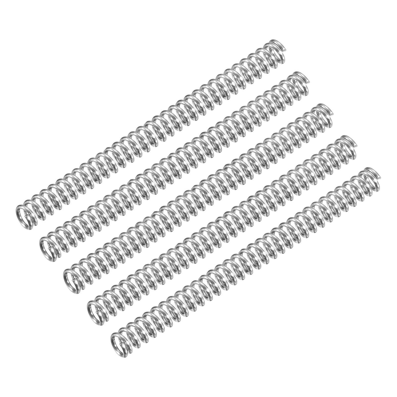 Compression Spring, 5 Pack 304 Stainless Steel, 3mm OD, 0.5mm Wire ...
