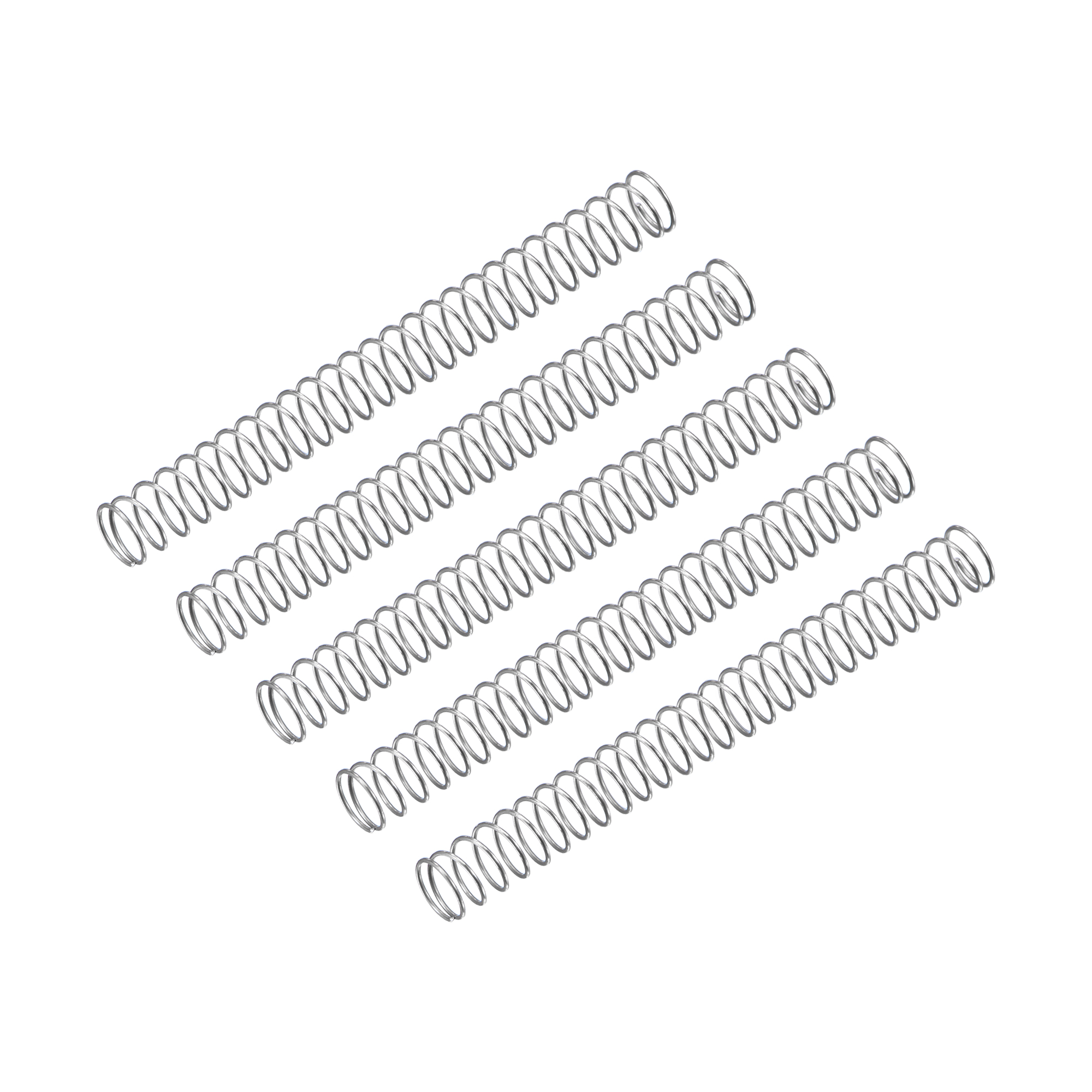 5 Ressorts De Compression 100 Mm - Diamètre 17 Mm, Fil 1,2 Mm - Haute Résistance Pour Mécanique, Bricolage