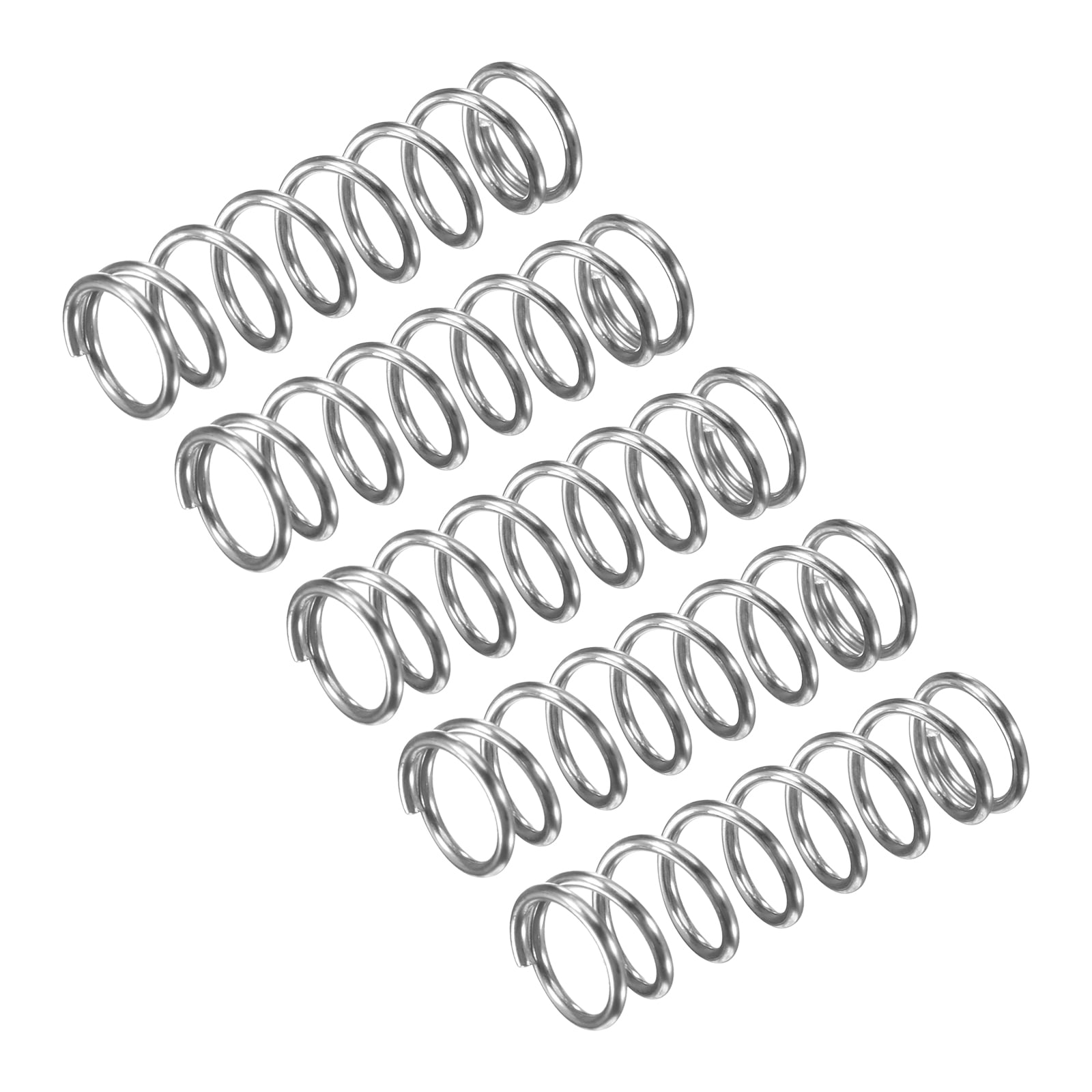 QUARKZMAN Compressieveer, 5 stuks 304 roestvrij staal, 8 mm OD, 0,8 mm QUARKZMAN Compressieveer, 5 stuks 304 roestvrij staal, 8 mm OD, 0,8 mm