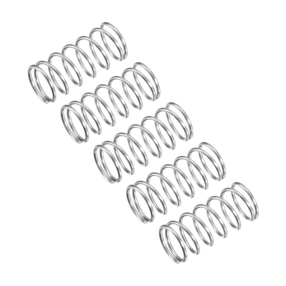 Compression Spring, 5 Pack 304 Stainless Steel, 9mm OD, 0.8mm Wire, 20mm Length