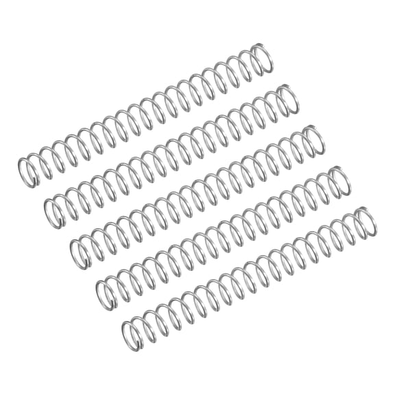 Uxcell Compression Spring, 5Pcs 304 Stainless Steel, 3mm OD, 0.2mm Wire, 25mm Length