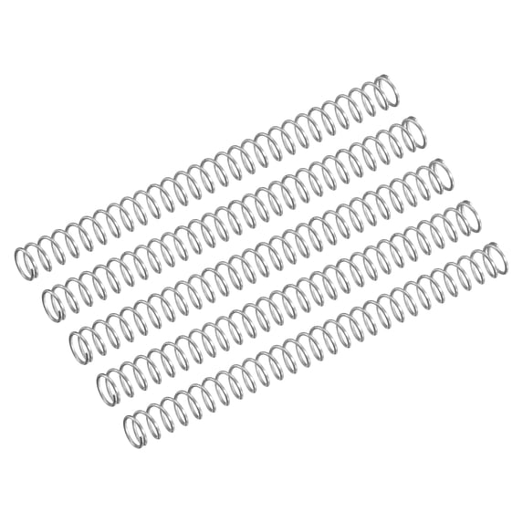 Compression Spring, 5Pcs 304 Stainless Steel, 3mm OD, 0.2mm Wire, 35mm Length