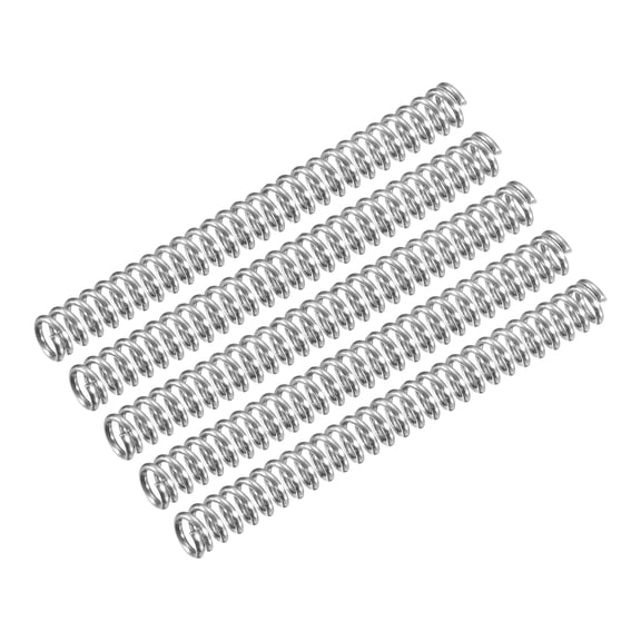 Compression Spring, 5Pcs 304 Stainless Steel, 3mm OD, 0.5mm Wire, 30mm Length