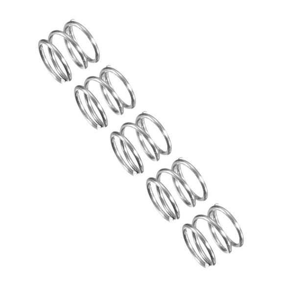 Compression Spring, 5Pcs 304 Stainless Steel, 4mm OD, 0.4mm Wire, 5mm Length