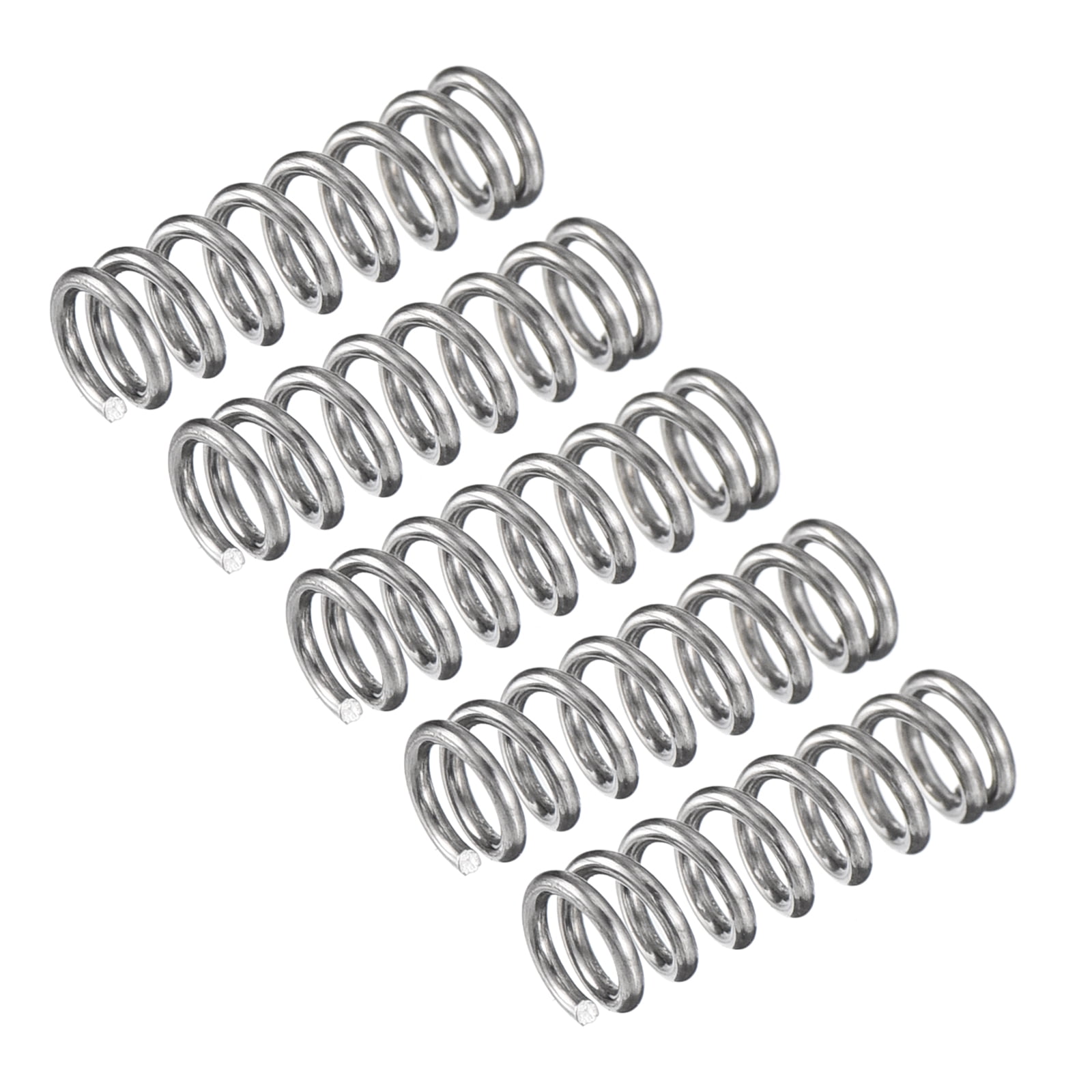 Compression Spring, 5Pcs 304 Stainless Steel, 5mm OD, 0.8mm Wire, 15mm ...