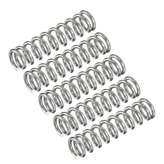 Compression Spring, 5Pcs 304 Stainless Steel, 5mm OD, 0.8mm Wire, 20mm Length