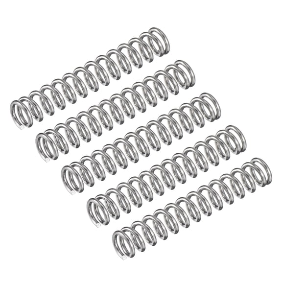 Compression Spring, 5Pcs 304 Stainless Steel, 5mm OD, 0.8mm Wire, 30mm Length