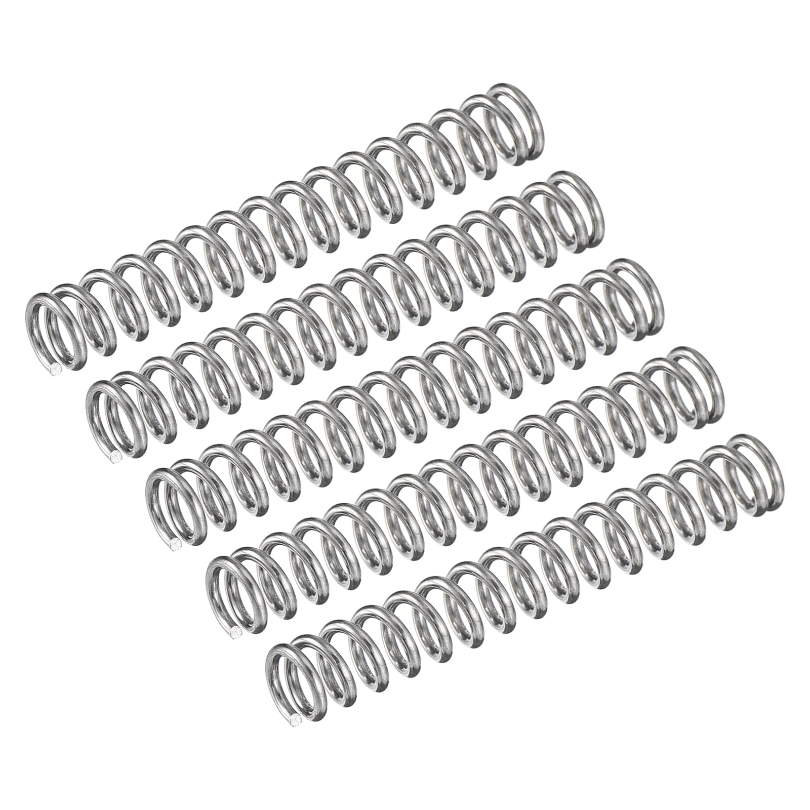 Ss304 Compression Spring Compression Spring, 5Pcs 304 Stainless Steel, 5mm OD, 0.8mm Wire, 35mm ...