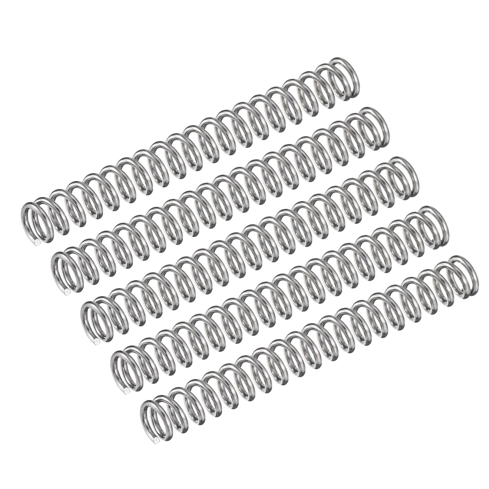 Compression Spring, 5Pcs 304 Stainless Steel, 5mm OD, 0.8mm Wire, 50mm ...