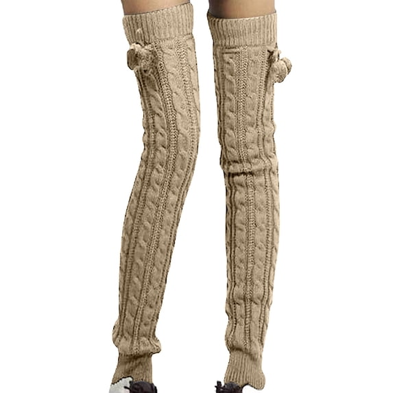 Compression Stockings for Women – 20-30 mmHg Support for Leg Circulation Fuzzy Over Knee Cartoon Thigh High Home Socks Winter Socks Socks Women's Warm High Leggings Warm Socks