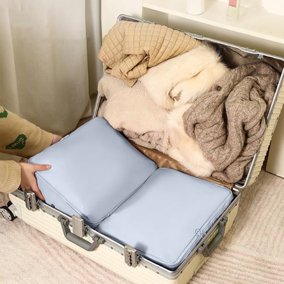 Compression Storage Bag, Vacuum Clothes Organizer, Foldable and Portable Design, for Seasonal Wardrobe and Travel Packing, Home Organizers