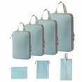 thumbnail image 1 of Compression Storage Bags 9-Piece Set Light Blue,Compressed Packing Cubes Travel Storage Set 2024 New Compression Packing Cubes Travel Travel Bag Luggage Organizer Bags Travel Compression Bags, 1 of 8