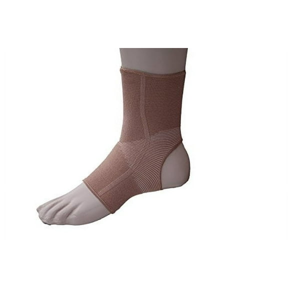 Compression Support Ankle Brace With Open Heel (X-Large, Beige)