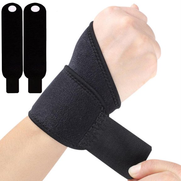 Compression Support for Fitness & Sports, Eases Tendonitis Discomfort Adjustable Wrist Braces Rawiri