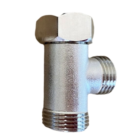 Brass 3 Way T Adapter Valves T Connector for Bathroom Water Supply Splitting