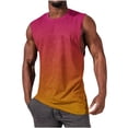 thumbnail image 1 of Compression Tank Top Men Qiggri Men Casual Fashion Printing Pullover Round Neck Sports Tank, 1 of 4