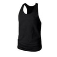 thumbnail image 1 of Compression Tank Top Men Qiggri Men's Solid Color Exercise Close-fitting High Resilience Round Neck Fitness Short-sleeved Top Mens Compression Tank Top, 1 of 6