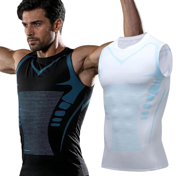 Compression Tank Top Men, Sleeveless Dry Fit Compression Shirt for Running, Gym, Workout, Training & Sports