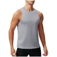 thumbnail image 1 of Compression Tank Top Qiggri Men Solid Color Summertime Casual Fitness Sleeveless Exercise Running Training Waistcoat, 1 of 9