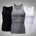 thumbnail image 1 of Compression Tank-Top Shapewear for Men. Tummy Control Slimming Body-Shaper for Belly & Back Support Size 3XL White, 1 of 5