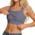 thumbnail image 1 of Compression Tank Tops Seamless Square Neck Compression Top Body Shaping Vest, 1 of 5