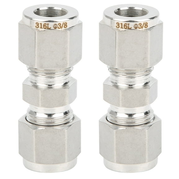Compression Tube Adapter, High Pressure Resistance Stainless Steel Compression Fitting, For Ship Manufacturing Automobile ?3/8