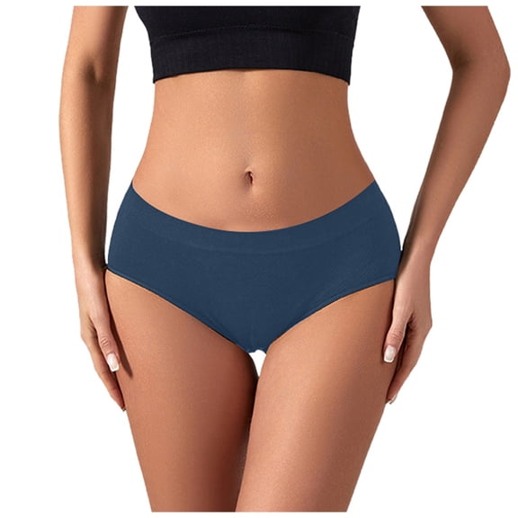 Compression Underwear Women,Seamless Breathable Pure Cotton With Low Waist And Sexy Solid Color Seamless Triangle Pants,Plus Size Wnderwear for Women(Size:M)