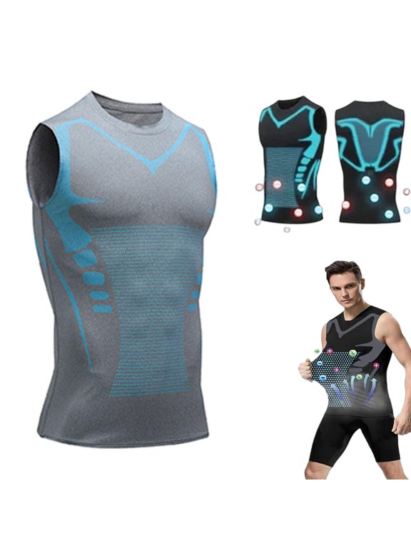 Compression Vest for Men, Comfortable Breathable, and Invisible, Version Ionic Shaping Sleeveless Vest for Men to Build a Perfect Body,Compression Shirt Men