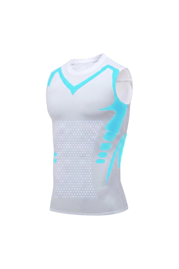 Compression Vest Men, Version Ionic Shaping Sleeveless Shirt, Version Close-Fitting Sleeveless Shirt, 3XL