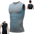 thumbnail image 1 of Compression Vest Shaping Sleeveless Compression Shirts Slimming Body Shaper Vest Tummy Control Tank Tops,Gray, 1 of 7