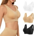 thumbnail image 1 of Compression Wirefree Medium Support Bra,Sports Bra with Removable Pads for Women Small to Plus Size Everyday Wear,Exercise and Offers Back Support, 1 of 6