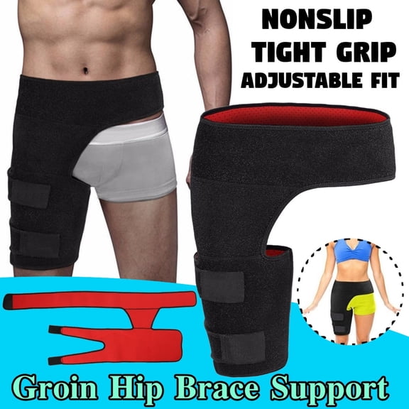 Groin Compression Wrap Hip Support Brace Sciatica Pain Relief -injured Groin Hamstring Thigh Hip For Men and Women
