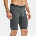 thumbnail image 1 of Compression Yoga Shorts for Men Stretchy Slim Mid Waisted Gym Biker Short Mens Casual Solid Color Breathable Fitness Clothes Workout Half Pants, 1 of 4