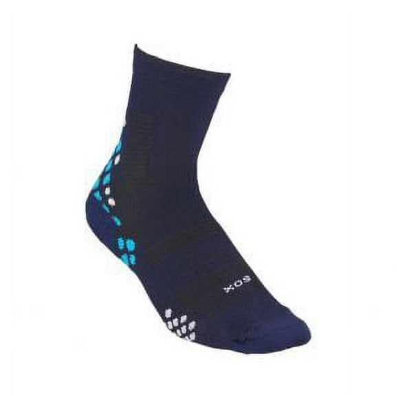 Compression trail running socks for men and women who enjoy outdoor exercising. (BLACK)