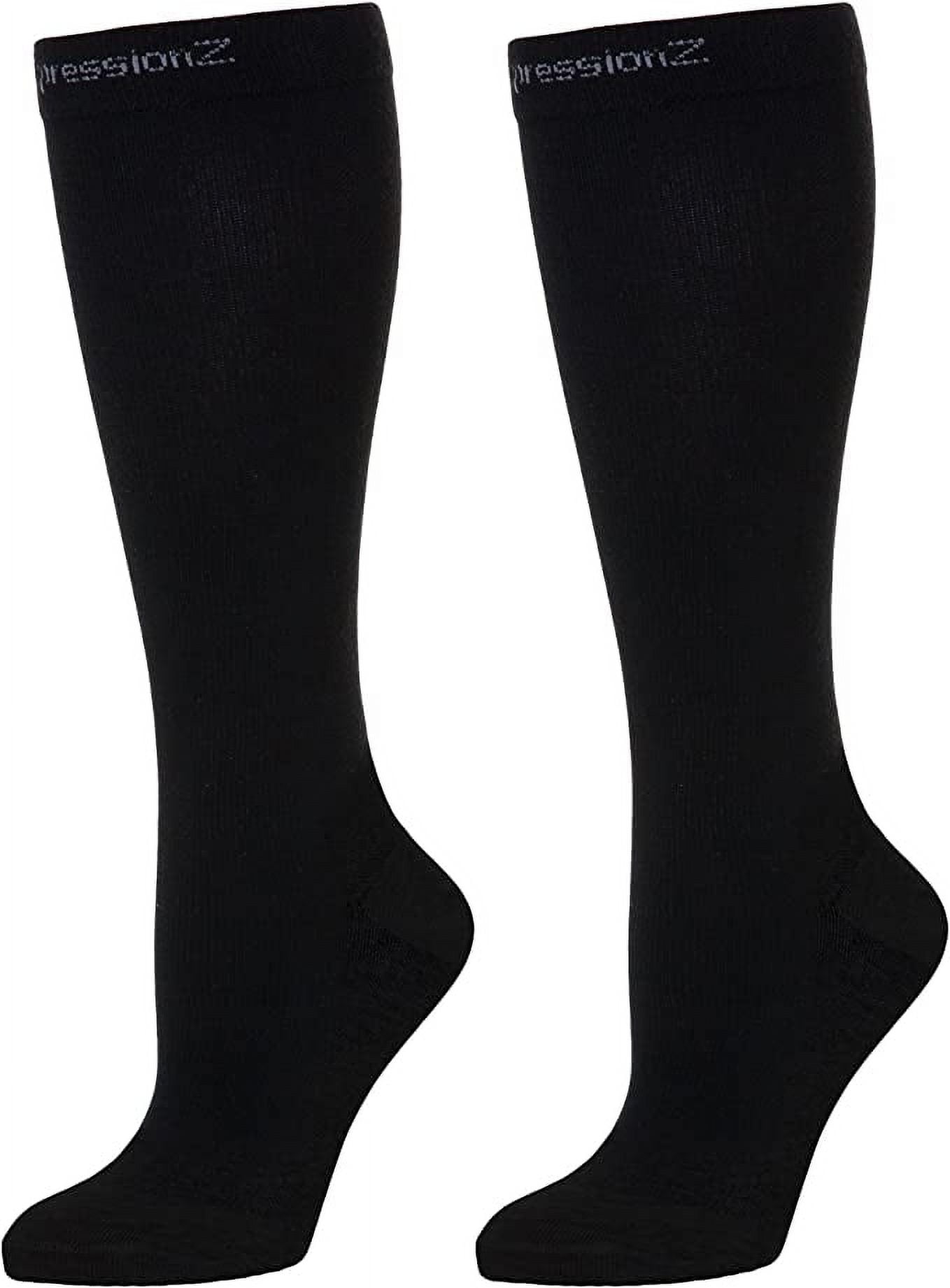 CompressionZ Compression Socks For Men & Women - 30 40 mmHG Graduated  Medical Compression Wide Calf - Travel, Edema - Swelling in Feet & Legs