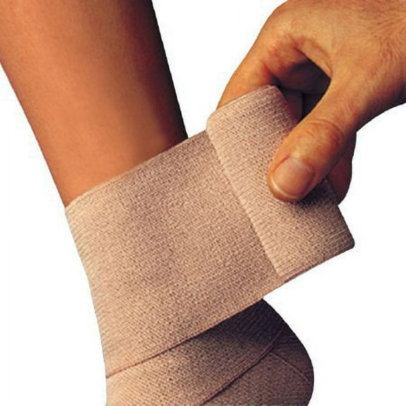 Comprilan Compression Bandage 4 Inch X 5-1/2 Yard Standard Clip Detached Closure Tan NonSterile, 01028000 - ONE ROLL