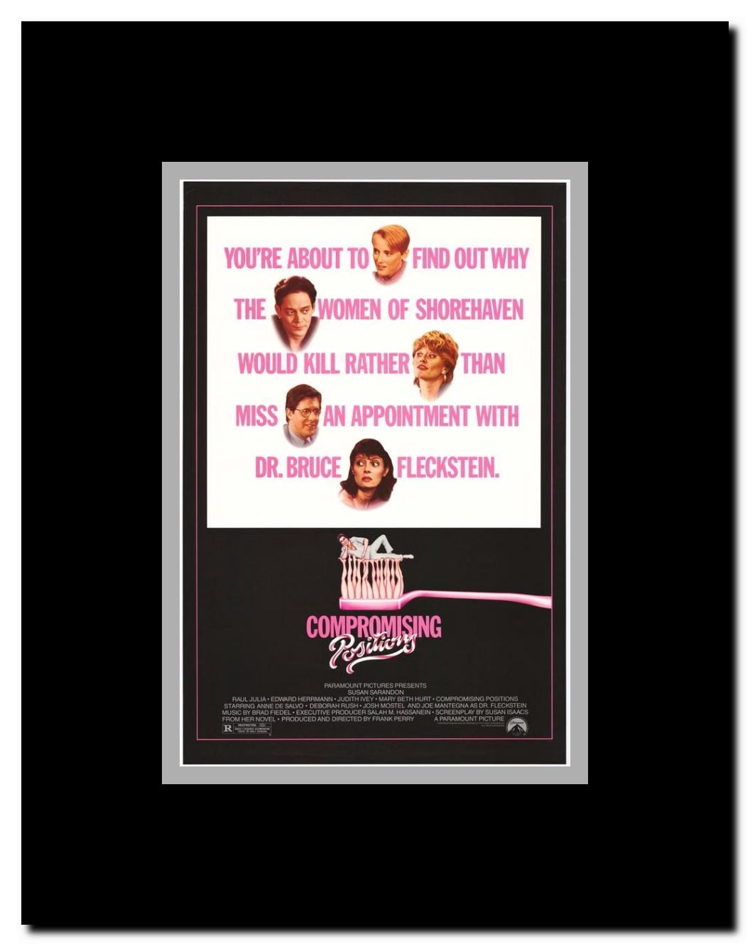 Compromising Positions Framed Movie Poster