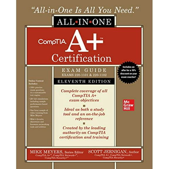Pre-Owned Comptia A+ Certification All-In-One Exam Guide, Eleventh Edition (Exams 220-1101 & 220-1102) (Hardcover) 1264609906 9781264609901