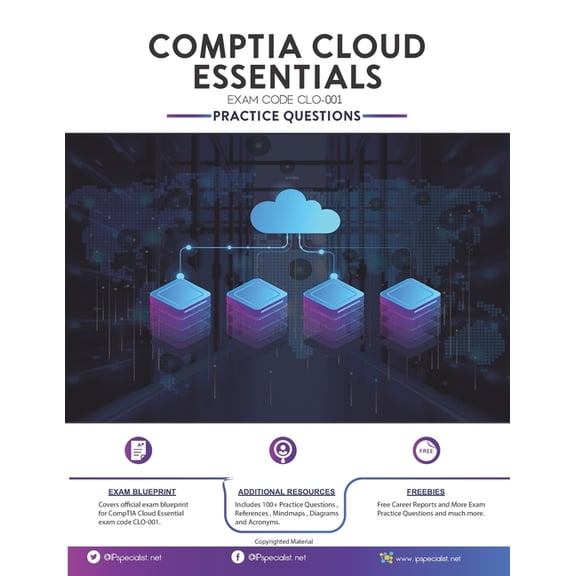 Comptia Cloud Essentials Exam Practice Questions: 100+ Questions, (Paperback)
