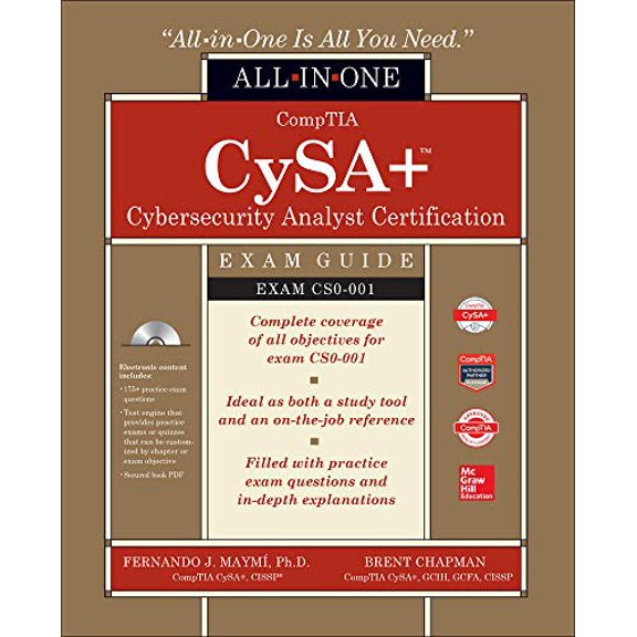 Pre-Owned Comptia Cysa+ Cybersecurity Analyst Certification All-In-One Exam Guide (Exam Cs0-001) [With Electronic Content] (Paperback) 126001181X 9781260011814