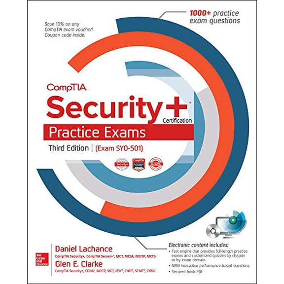 Pre-Owned CompTIA Security+ Certification Practice Exams, Third Edition (Exam SY0-501) (Paperback) 1260026906 9781260026900