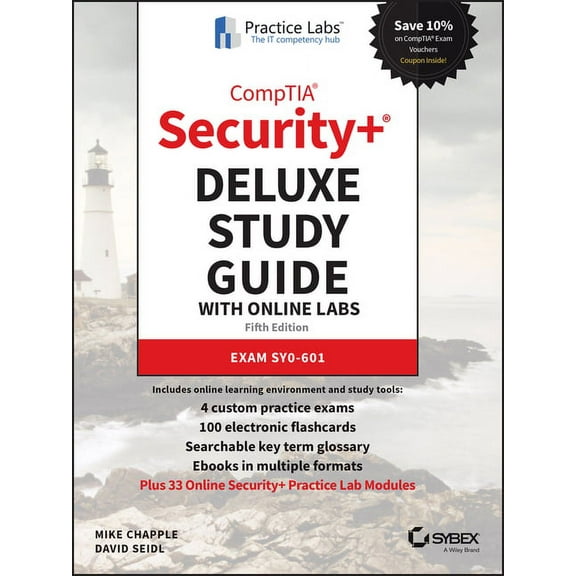 Comptia Security+ Deluxe Study Guide with Online Labs: Exam Sy0-601 (Hardcover)
