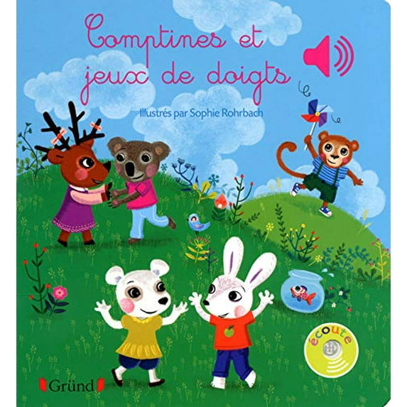 Pre-Owned Comptines et jeux de doigts - Livre sonore avec 6 puce - Dès 1 an Paperback