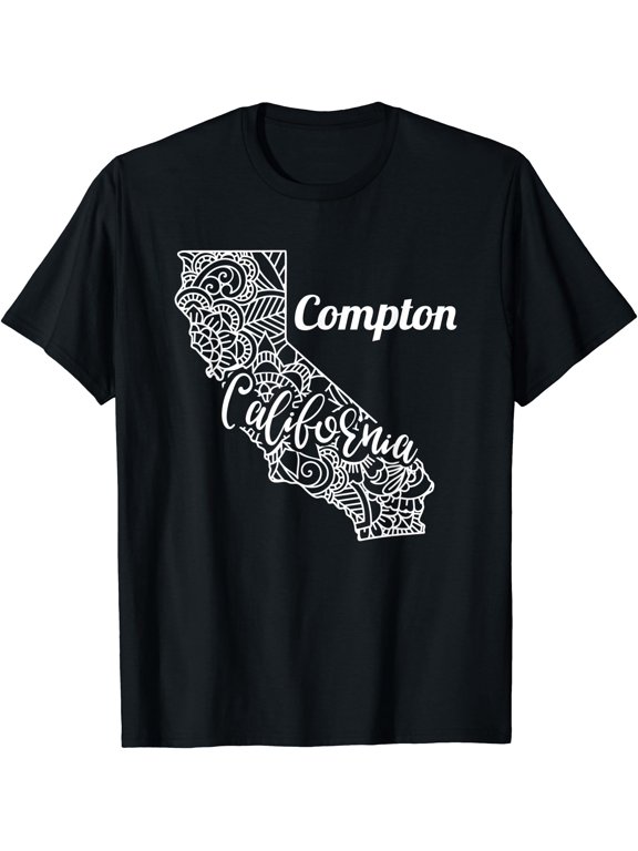 Compton Ca California City Mandala T-Shirt