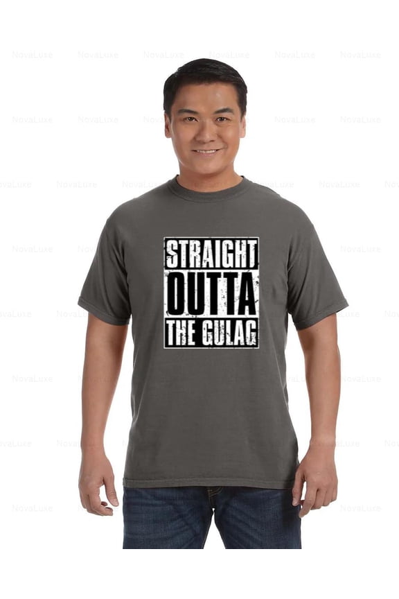 Compton Gulag Comfort Coler T-Shirt with Bold Urban Graphic Style, Unisex, up to size 4XL