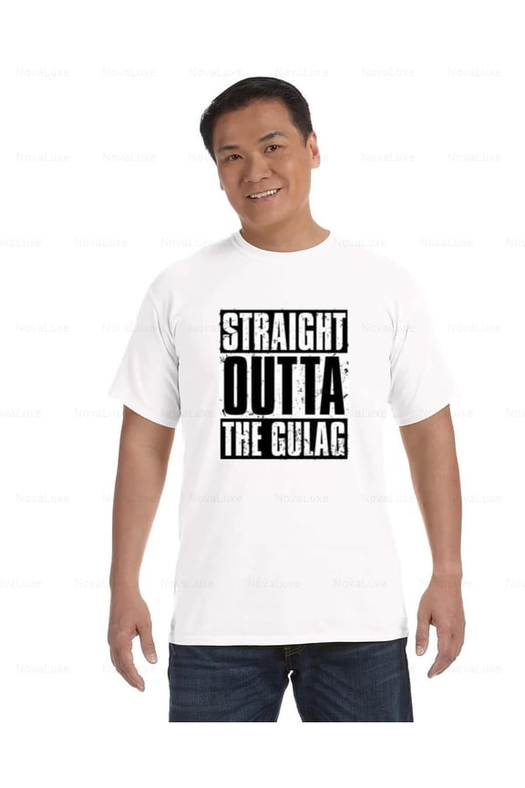 Compton Gulag Comfort Coler T-Shirt with Bold Urban Graphic Style, Unisex, up to size 4XL