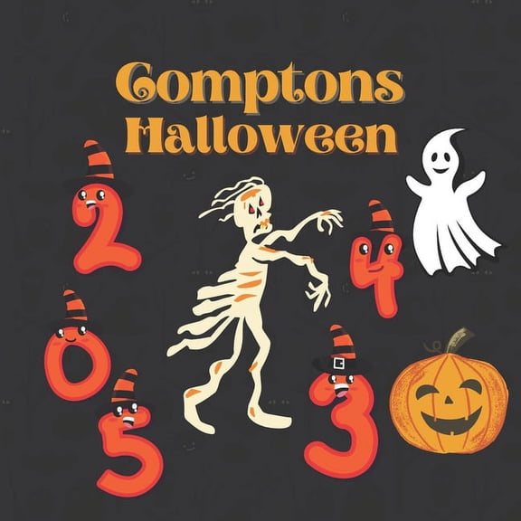 Comptons Halloween: Livre d'activits avec des chiffres pour compter les personnages tels que citrouille, zombie, vampire, bonbons, momie, sorcire, sifflet fantme, chauve-souris - Ide cadeau Hallow